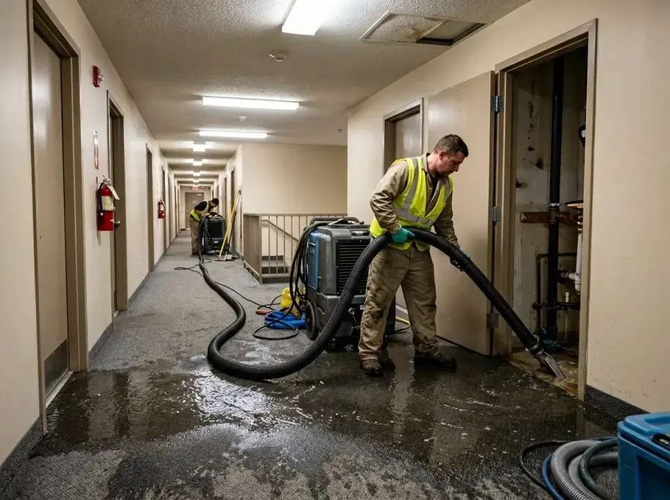 multi-unit-apartment-hallway-f-005 — frequently asked questions, Emergency Burst Pipe Water Extraction & Removal in Fairport…